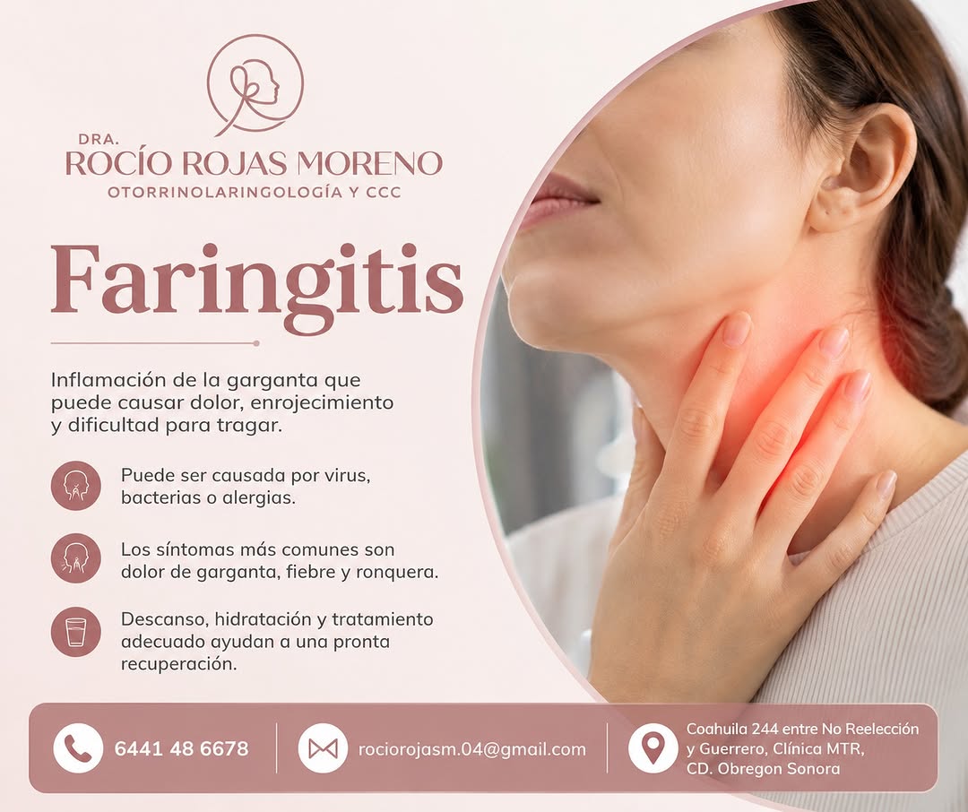 Infografía sobre faringitis