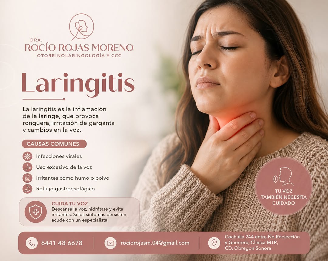 Infografía sobre laringitis