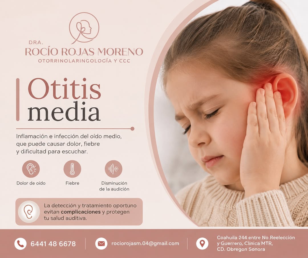 Infografía sobre otitis media